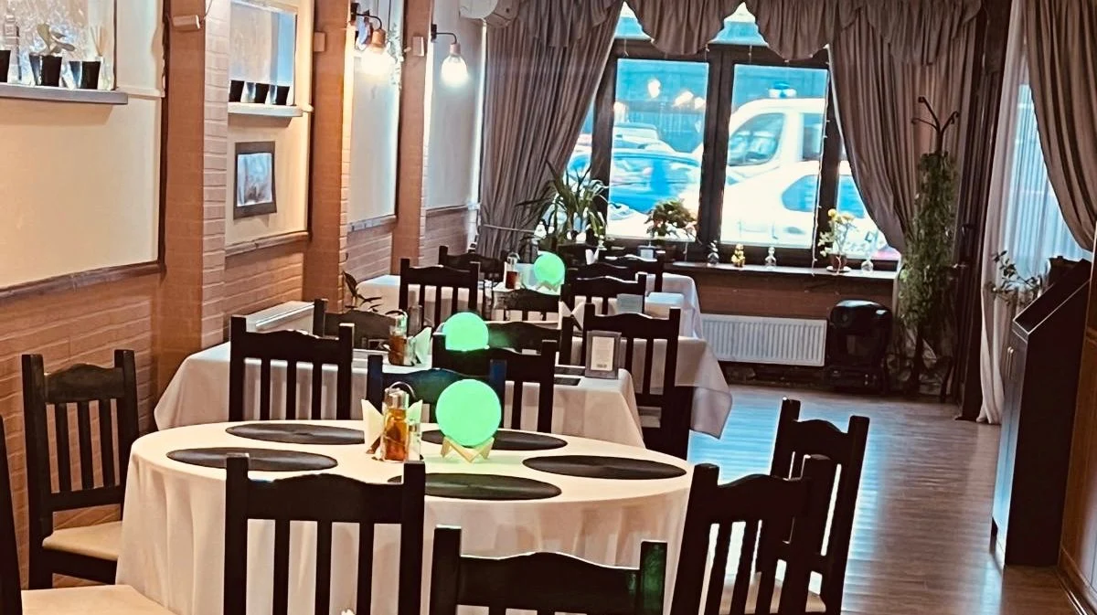 A table in the dining room