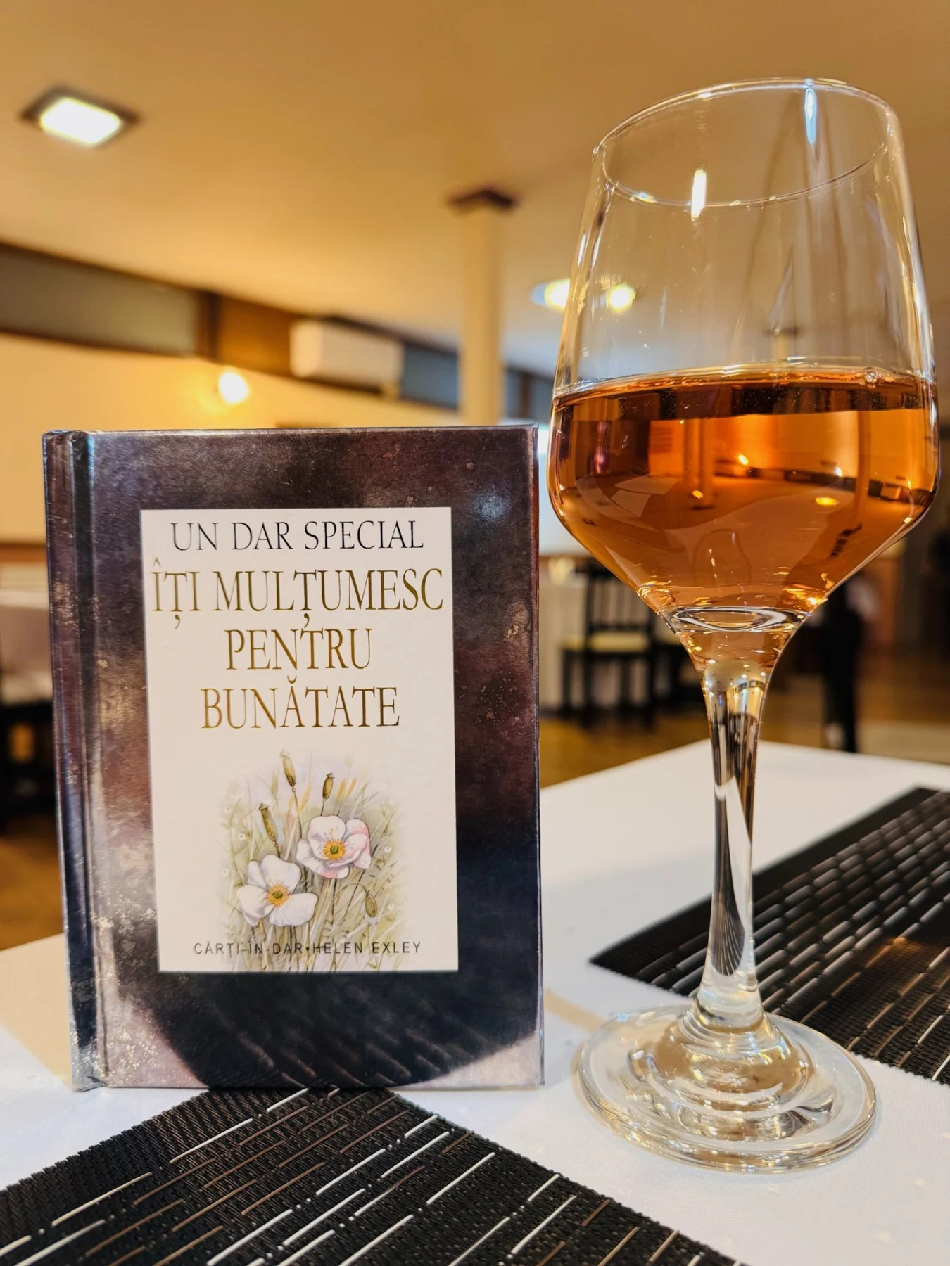 A glass and a conversation