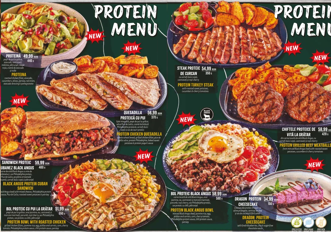 Protein menu